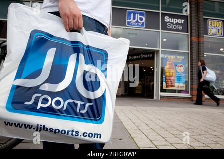 Image d'illustration d'un JJB Sports shop. Banque D'Images