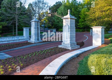 Entrée de l'Université Emory à Atlanta, Géorgie. (USA) Banque D'Images