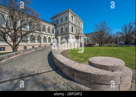 Académie des Beaux-Arts, Maxvorstadt, Munich, Haute-Bavière, Bavière, Allemagne Banque D'Images