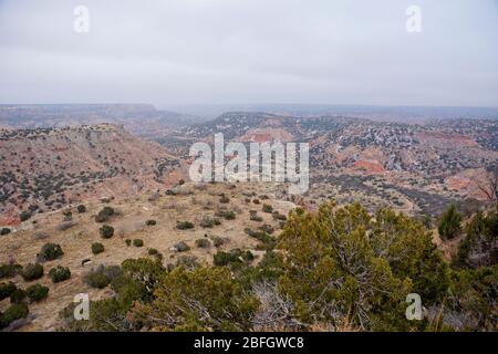 Palo Duro Canyon State Park au Texas, États-Unis Banque D'Images