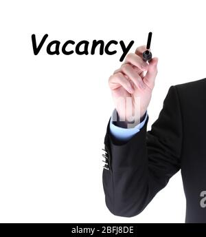 Écriture manuelle humaine vacances sur tableau blanc transparent Banque D'Images