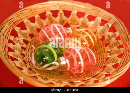 Ostereier im Nest Banque D'Images