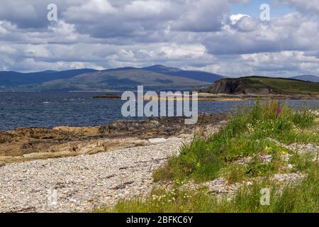 Vue de Sheep's Head sur Bantry Bay jusqu'à Beara Peninsula, County Cork, Irlande. Banque D'Images
