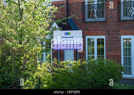 Maisons de soins Brentwood Essex Royaume-Uni, Brentwood Care Center et Dementia Cafe Banque D'Images