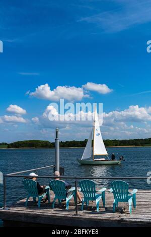 Lindanis sur le fjord Schlei, paysage d'Angeln, de la région de la région de la région de la région de la région de la région de la région de la région de la région, en Europe centrale, en Allemagne du Nord Banque D'Images