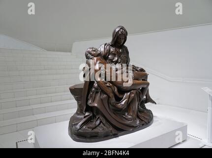 Le musée de la Pieta (la Piedad) Soumaya (Museo Soumaya) de Michel-Ange Buonarroti, à Mexico, au Mexique Banque D'Images