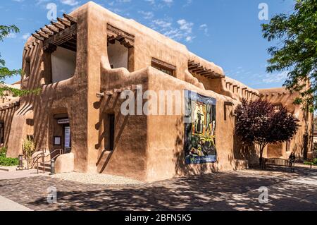 New Mexico Museum of Art, Santa Fe, New Mexico, USA Banque D'Images