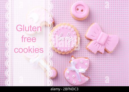 Concept de cookies sans gluten Banque D'Images