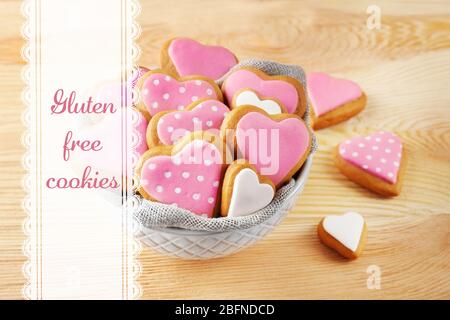 Concept de cookies sans gluten Banque D'Images