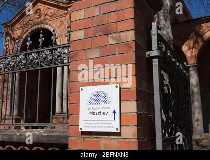 La mosquée Ibn Rushd-Goethe est la seule mosquée libérale autodécrite en Allemagne Banque D'Images