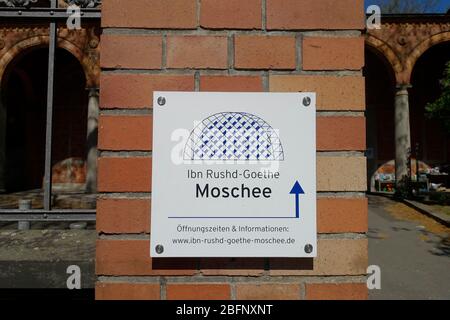 La mosquée Ibn Rushd-Goethe est la seule mosquée libérale autodécrite en Allemagne Banque D'Images