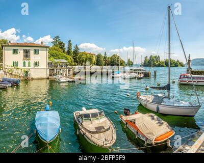 Port de plaisance de Pallanza à Lago Maggiore, Piémont, Italie Banque D'Images