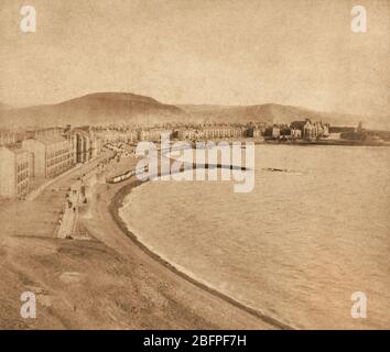 Aberystwyth de Constitution Hill, Pays de Galles, Royaume-Uni, vers 1885 Banque D'Images