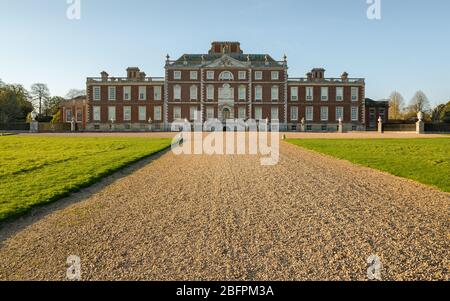 Wimpole Hall la plus grande maison de Cambridgeshire. Banque D'Images