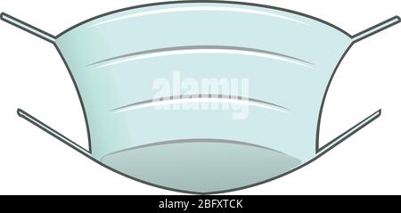 L'hôpital ou la pollution protègent le masquage des visages. Illustration vectorielle Illustration de Vecteur