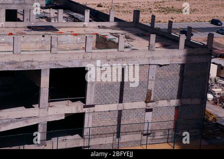 Travaux de construction en cours à Dubaï Banque D'Images