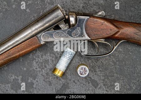 fusil de chasse vintage Banque D'Images