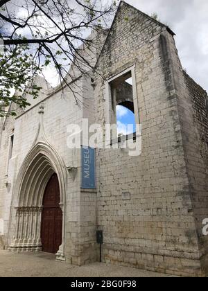 Couvent et place Carmo, Lisbonne Banque D'Images