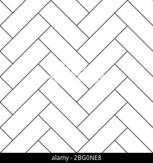 Contour parquet vintage à chevrons motif vectoriel sans couture. Illustration de la texture du parquet Illustration de Vecteur