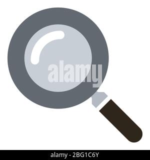 icône vectorielle de loupe de base - symbole de recherche Illustration de Vecteur