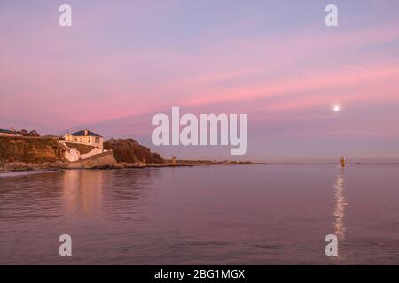 Soirée lumière à Kilmore Quay Wexford Banque D'Images