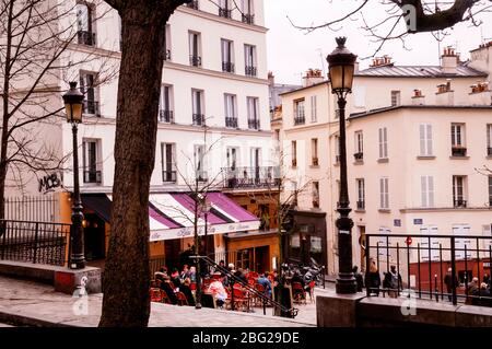 Café Montmartre, Paris, France. Banque D'Images