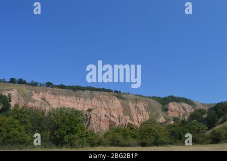 Le ravin rouge Alba Banque D'Images