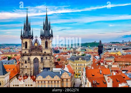 Église Notre Dame avant Tyn, Prague, République Tchèque Banque D'Images