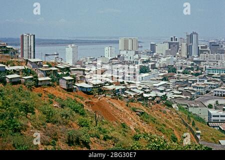 Vue panoramique sur la ville, avril 1982, Guayaquil, Équateur, Amérique du Sud Banque D'Images