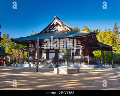 Bâtiments du Temple à Danjogaran au coeur de la colonie du Mont Koya dans la préfecture de Wakayama au sud d'Osaka. Banque D'Images