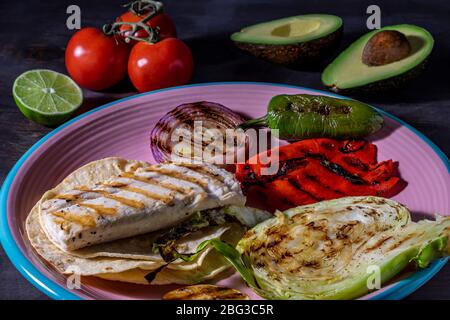 Mahi tacos grillé. Banque D'Images