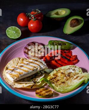 Mahi tacos grillé. Banque D'Images