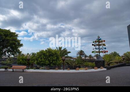 LANZAROTE, ESPAGNE - 15 mai 2016 : l'entrée de la Fondation César Menrique, île de Lanzarote, îles Canaries, Espagne Banque D'Images