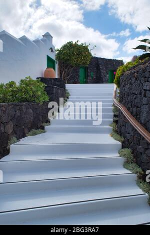 LANZAROTE, ESPAGNE – 15 mai 2016 : une partie du musée de la Fondation Cesar Menrique, île de Lanzarote Banque D'Images