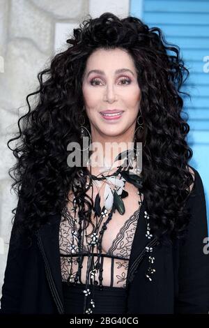 Cher assiste à la première mondiale de 'amma Mia! C'est reparti » à Eventim Apollo le 16 juillet 2018 à Londres, au Royaume-Uni. Banque D'Images