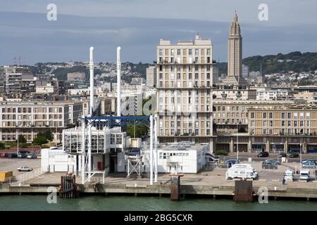 Le Havre Centre Ville, Normandie, France, Europe Banque D'Images