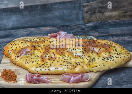 Pain lavash peper prochuto froid Banque D'Images