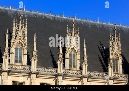 Palais de Justice, Rouen, Normandie, France, Europe Banque D'Images