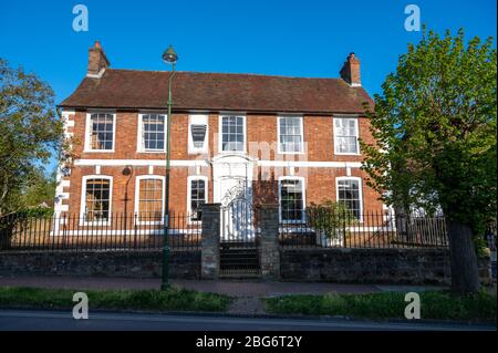 Prieuré de Malling de 1730 dans High Street dans le village historique de Lindfield, West Sussex, Angleterre. Banque D'Images