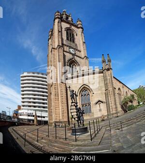 Église paroissiale de Liverpool (notre Dame et Saint Nicolas), Mersey Waterfront, 5 Old Churchyard, Liverpool, Merseyside, Angleterre, Royaume-Uni, 8 GW Banque D'Images