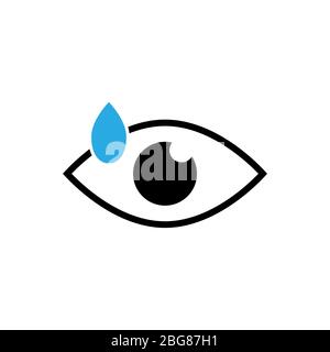 Icône vecteur oculaire. Illustration vectorielle d'icône en œil ouvert isolée Illustration de Vecteur