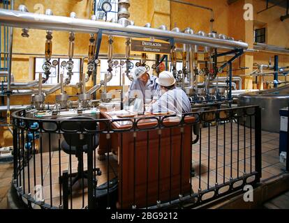 Travailleurs de la distillerie Jose Cuervo, Tequila, Mexique Banque D'Images