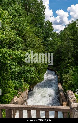 Chutes de babeurre Comté de Haliburton Highlands Algonquin Ontario Canada Banque D'Images