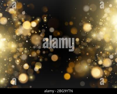 Abstrait flou brillant brillant brillant brillant glitter bokeh lumières fond. SPE 10 Illustration de Vecteur
