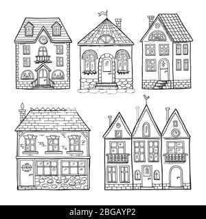 Marrigottes. Jeu d'illustrations vectorielles dessinées à la main Illustration de Vecteur