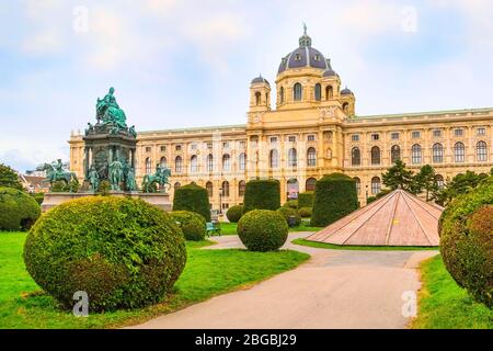 Musée des beaux-arts et monument Maria Theresien à Vienne, Autriche Banque D'Images