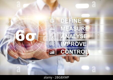 Six sigma - ensemble de techniques et d'outils pour l'amélioration des processus Banque D'Images