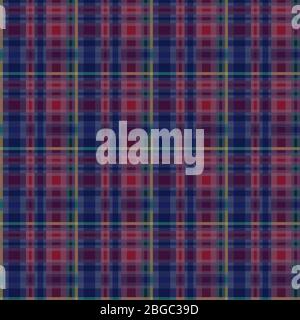 Tartan écossais sans couture, texture pour chemise en flanelle, plat, nappes, vêtements, couvertures et autres textiles Illustration de Vecteur