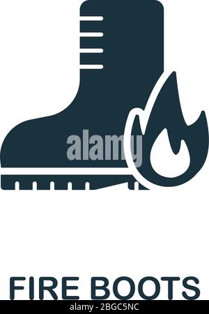 Icône de protection contre les incendies. Illustration simple de la collection de protection personnelle. Icône démarrage de tir créatif pour la conception Web, les modèles, les infographies Illustration de Vecteur