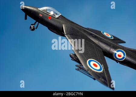 Airfix 1/72 échelle Hawker Hunter modèle avion Banque D'Images